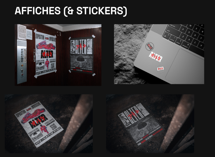 Affiches et stickers ALTER