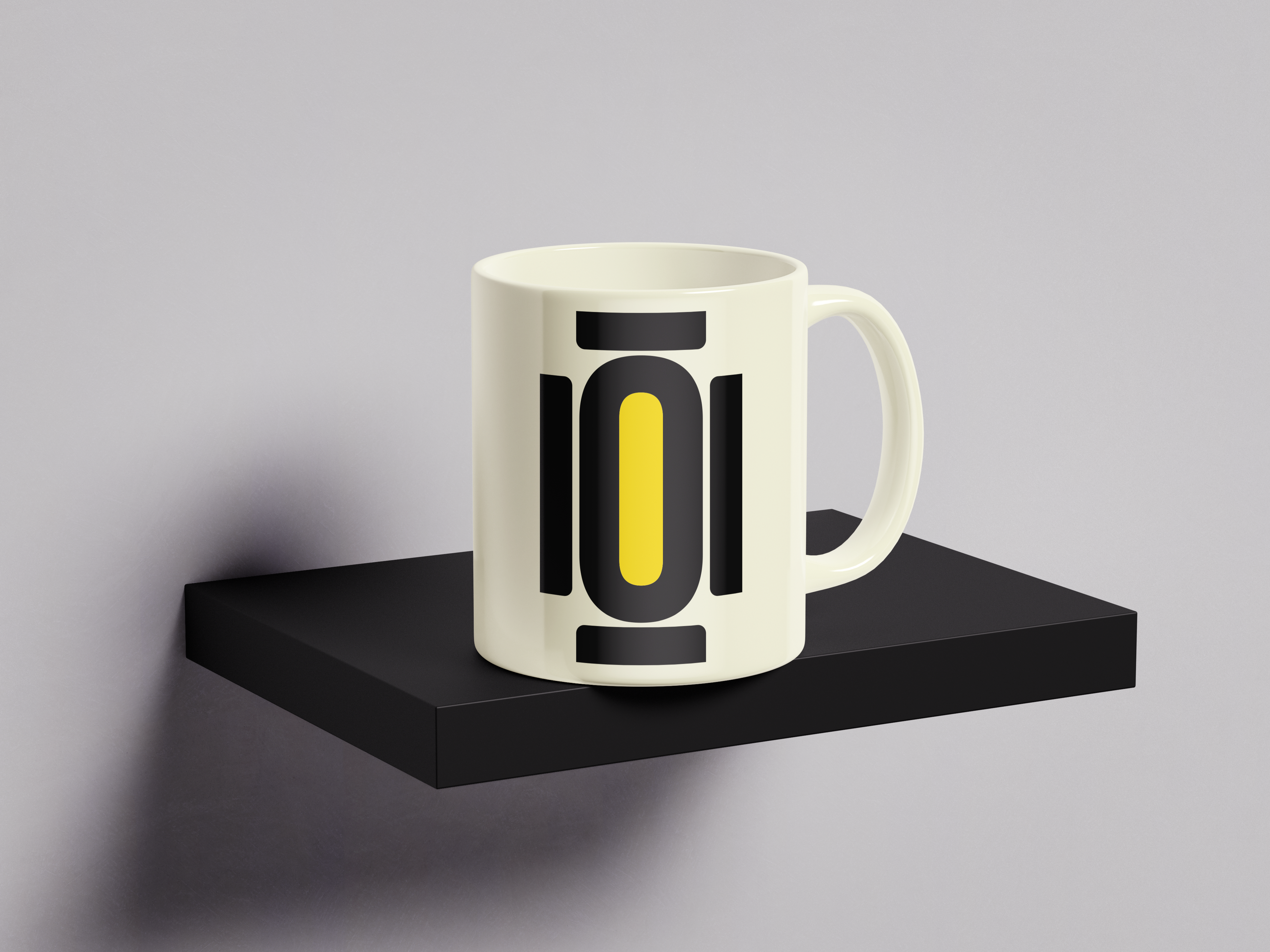 Mockup mug avec monogramme Le Projecteur
