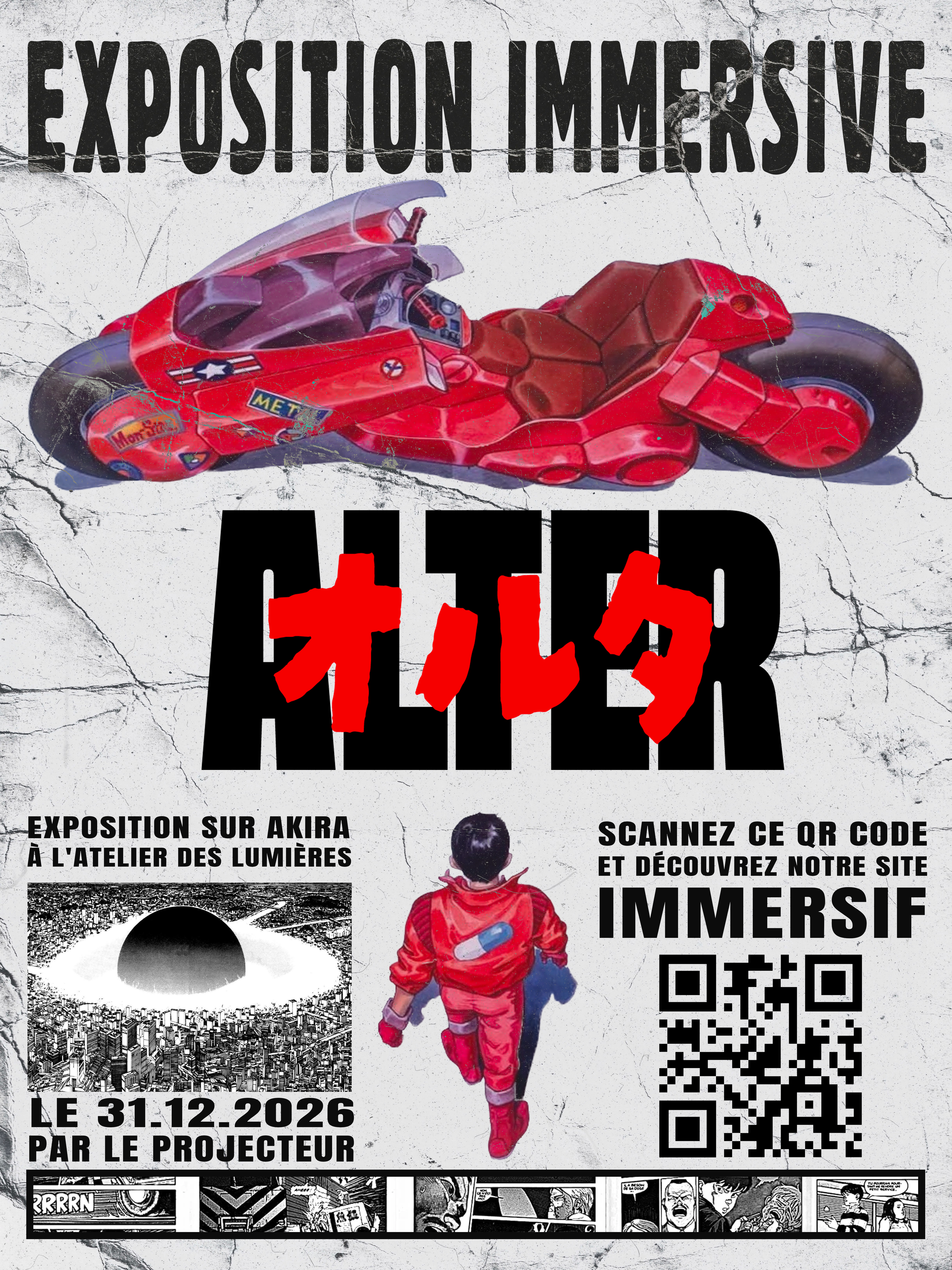 Affiche AKIRA — composition voiture